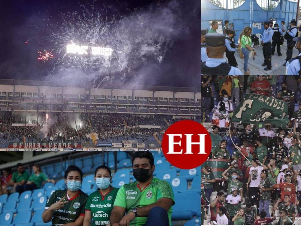 Ambiente festivo: Así se vive partido de ida de la semifinal entre Marathón y Real España (Fotos)