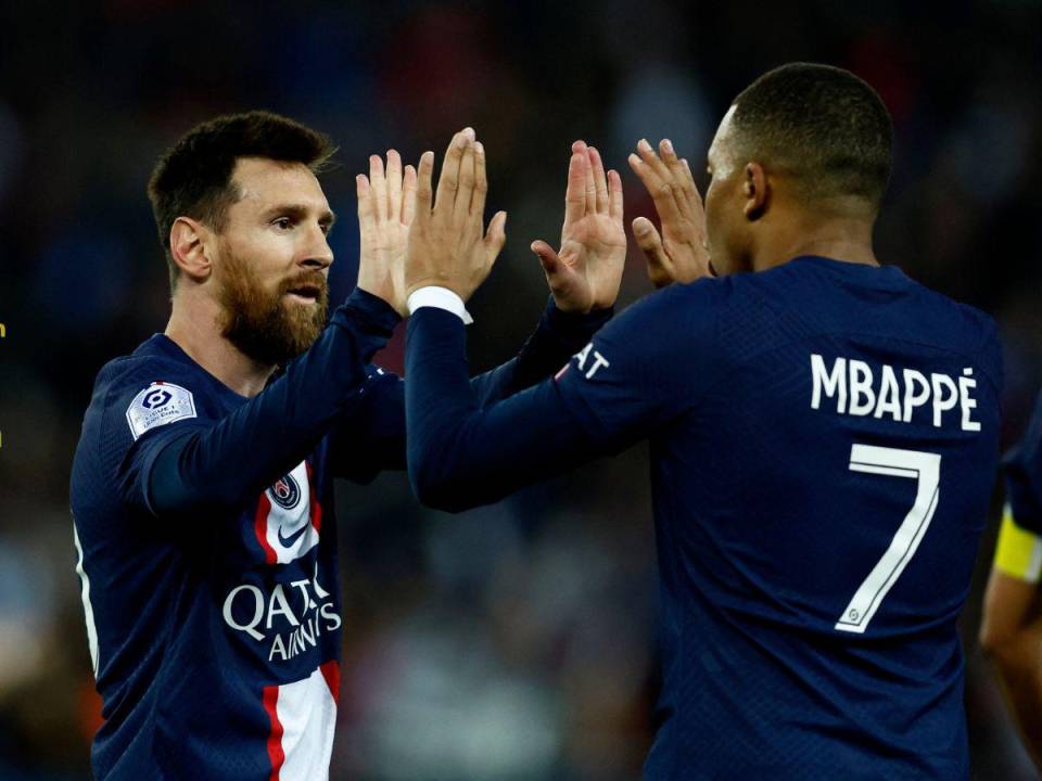 Messi y Mbappé jugaron un total de 67 partidos juntos con la camisa del PSG.