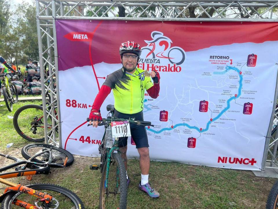 Nelson Alvarado viajó desde su natal Huehuetenango para participar en la Vuelta Ciclística 2023.
