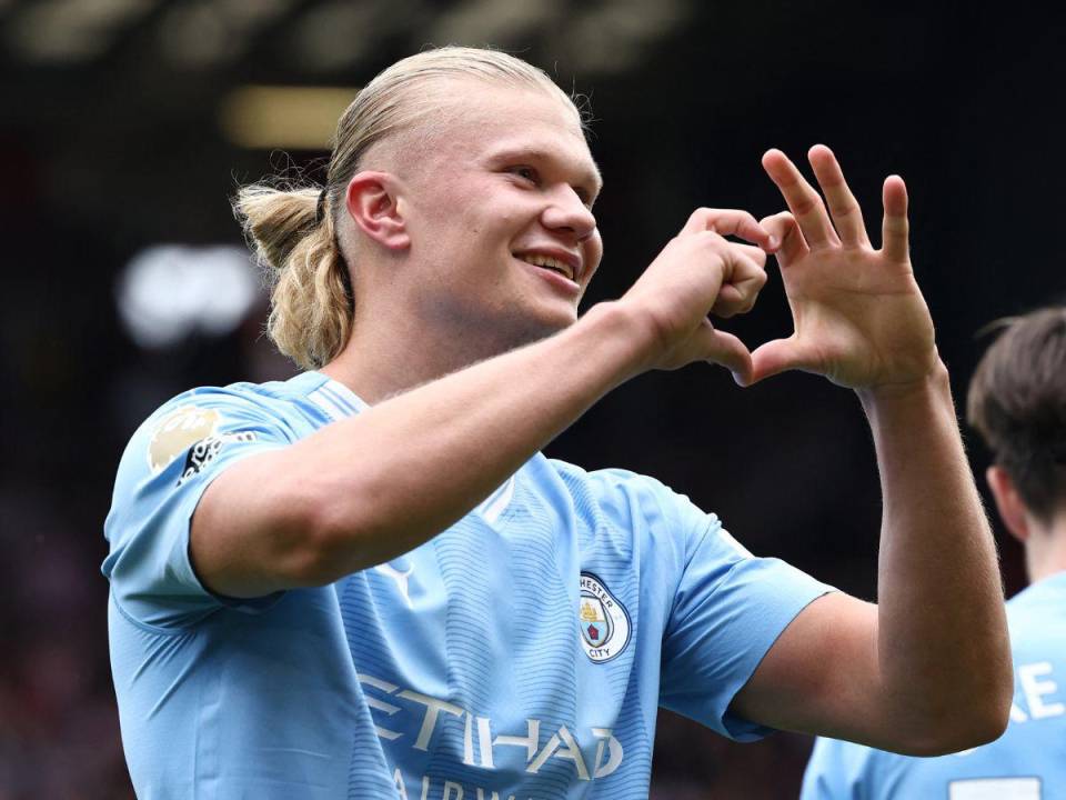 Erling Haaland, el delantero noruego, que anotó la temporada pasada 52 goles cruciales para que el City se llevara la Liga de Campeones, la Premier League y la FA CUP.