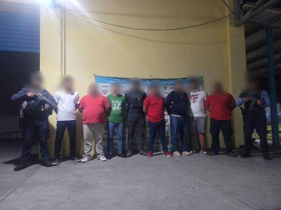 Siete ciudadanos nicaragüenses los arrestados con edades comprendidas entre los 22 y 48 años