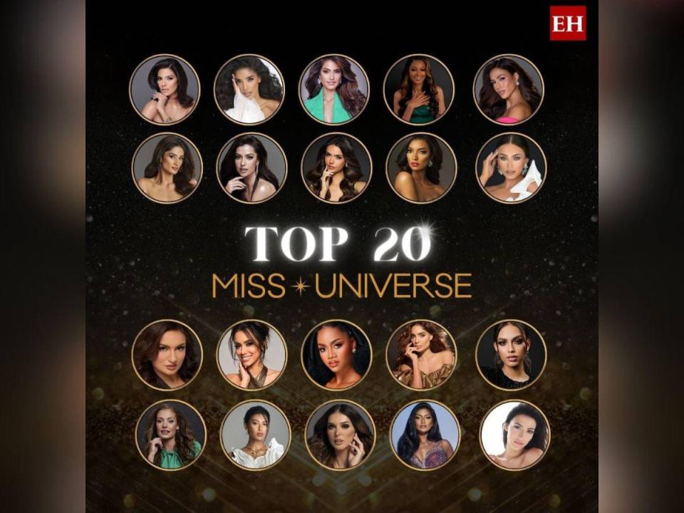 Ellas son las 20 semifinalistas del Miss Universo 2023.