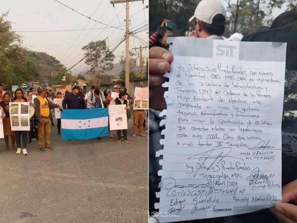 Octavio Pineda llegó hasta el lugar donde se realizaba la toma y se comprometió a solucionarles la problemática.