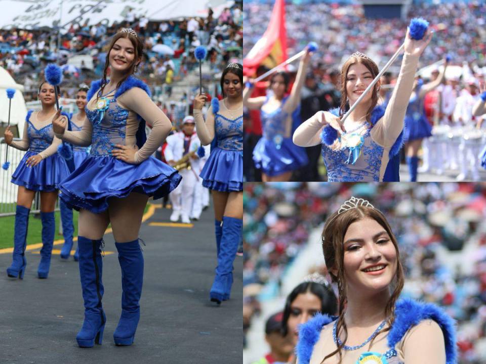 Karol Lanza es una palillona que destacó en los desfiles 2023 por los 202 años de independencia en Honduras. La estudiante del Instituto Cultura Nacional Sur sobresalió por su tez blanca, cabello cobrizo, estatura que supera los 1.60 metros de altura, rostro con facciones angelicales y linda sonrisa. Aquí te dejamos sus mejores fotos.