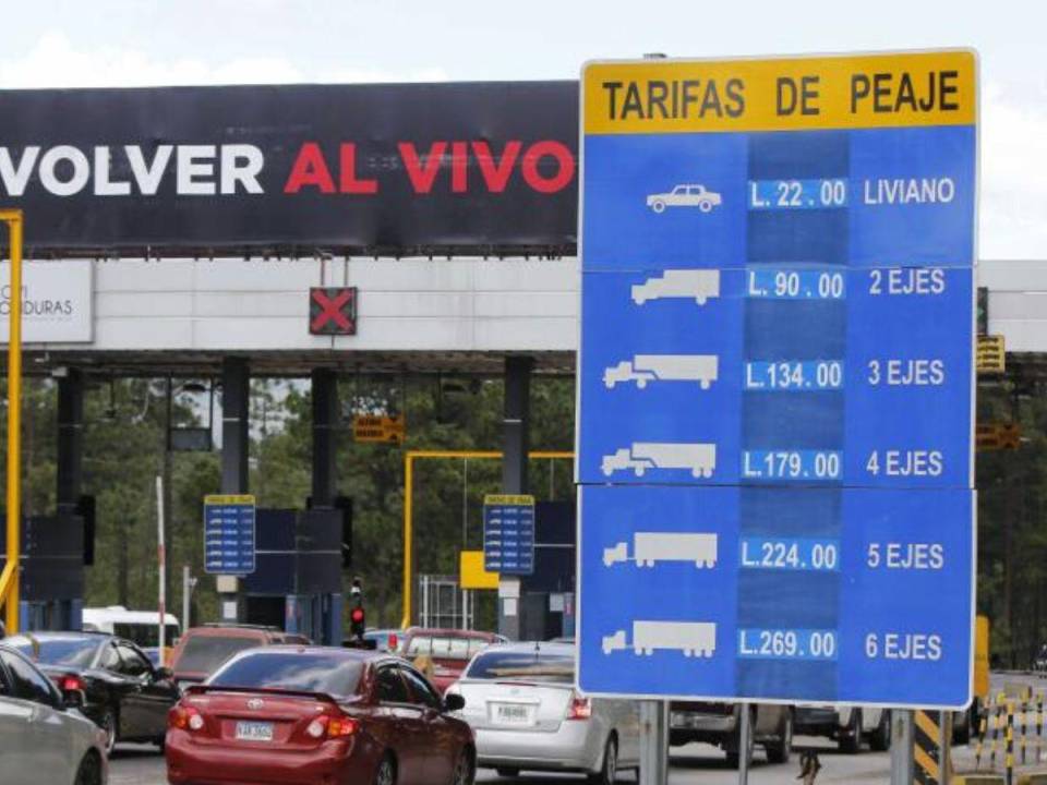 En la carretera CA-5 hay tres peajes ubicados, aunque en la estación de Santa Cruz de Yojoa se está ejecutando un cambio de lugar.