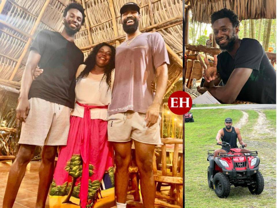 Andrew Wiggins, jugador y campeón de la NBA disfrutando de sus vacaciones en Honduras.