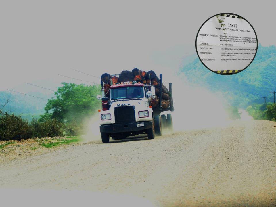 El proyecto en la carretera que inicia en el sector de Limones, Olancho, y que termina en Yoro, ha estado detenido debido a la falta de pago por parte de la SIT.
