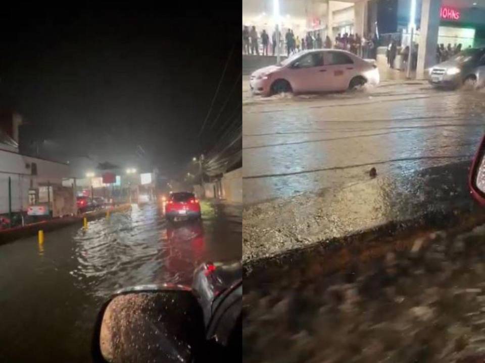 Varios conductores grabaron las consecuencias de la lluvia ácida en las calles de la capital.