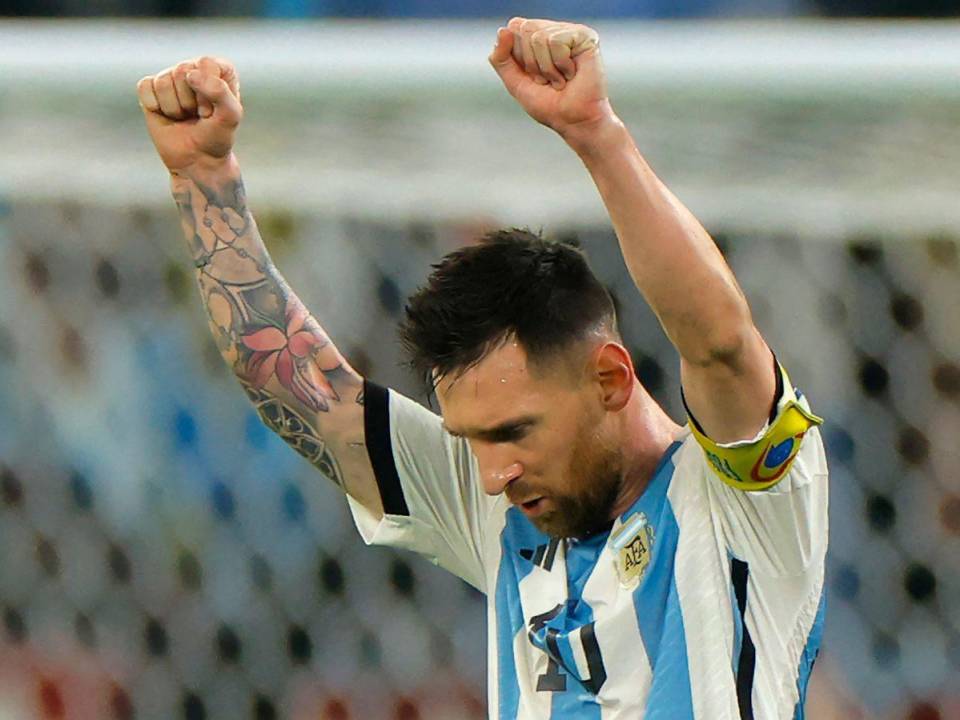 El argentino anotó su primer gol en ronda de eliminación de un Mundial.