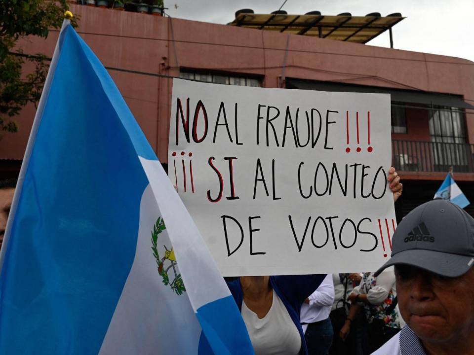 Los guatemaltecos piden que no haya fraude.