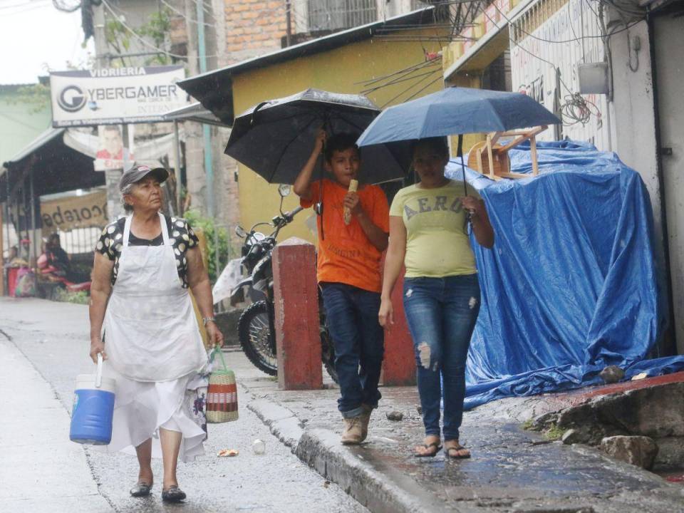 Imagen tomada por un fotorreportero de EL HERALDO en un sector de Tegucigalpa, capital de Honduras.