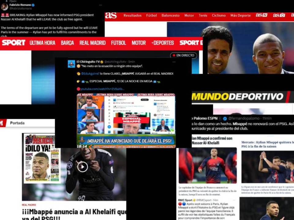 Kylian Mbappé anunció que se marcha del PSG en la próxima temporada y la prensa se pronuncia: “La comunicación de Mbappé va a ser inminente”, “Es un hecho”