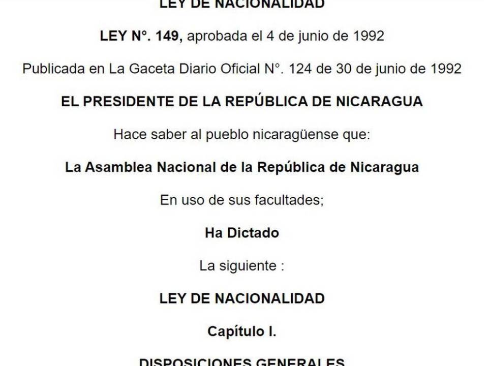 Meses y no tres años, como dice la ley de Nicaragua, residió Ebal Díaz para nacionalizarse en ese país
