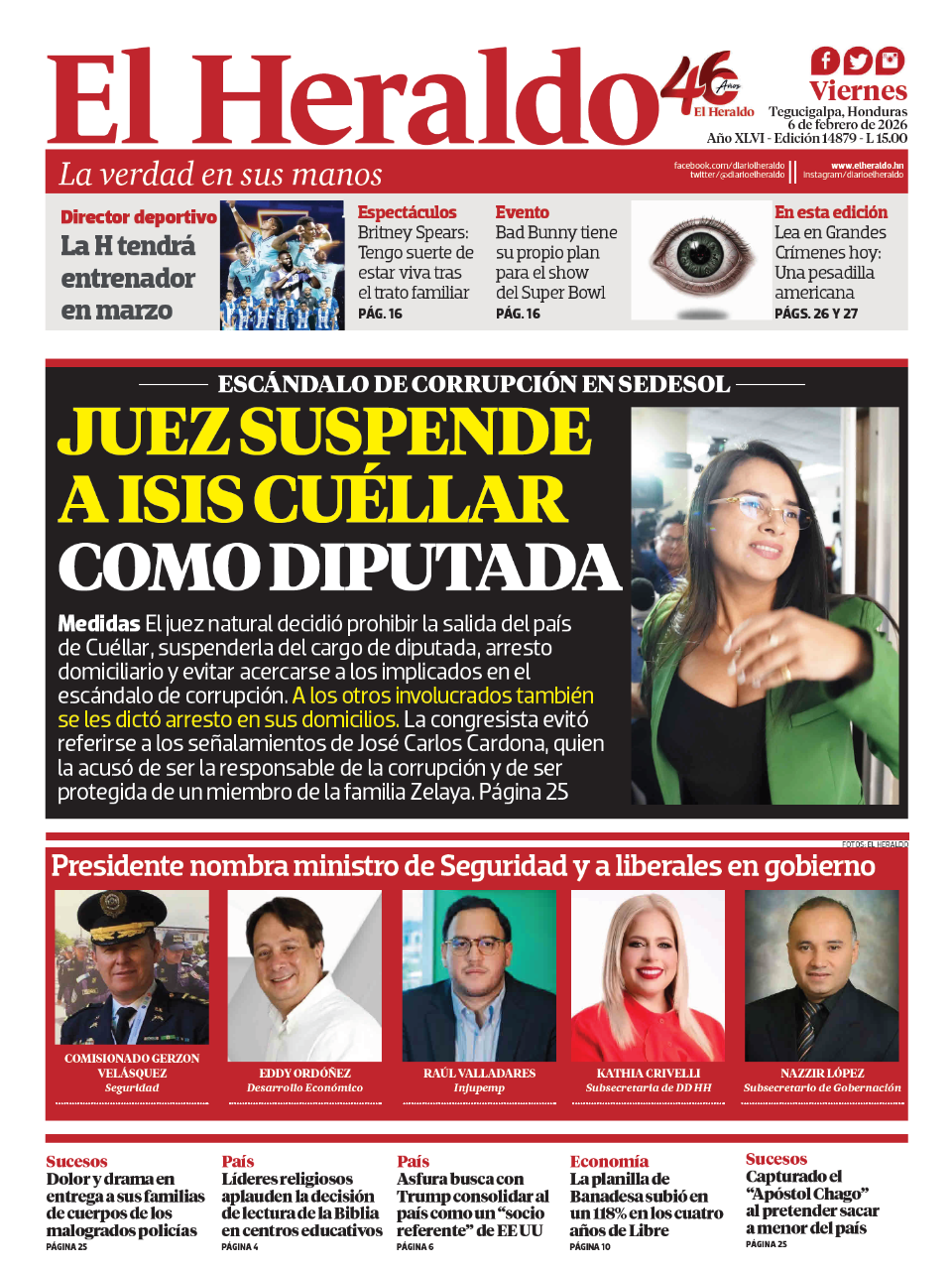 Juez suspende a Isis Cuéllar como diputada