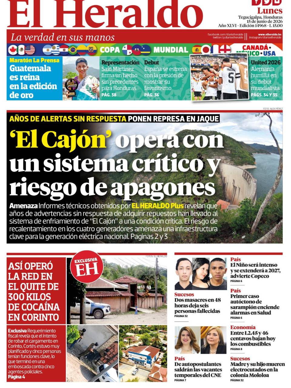 El Cajón opera con un sistema crítico y riesgo de apagones