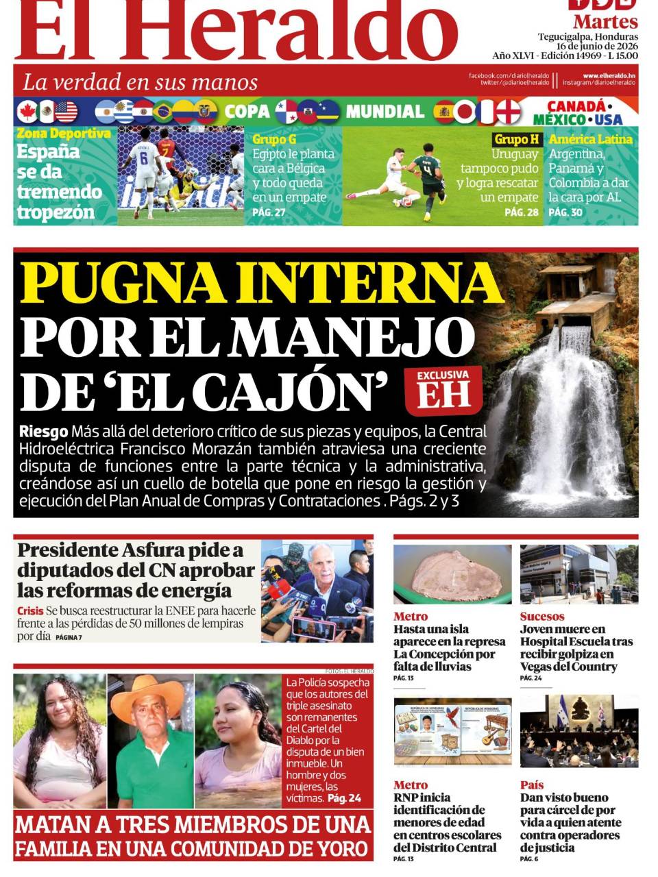 Pugna interna por el manejo de El Cajón