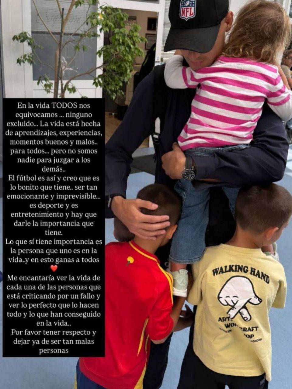 Alice Campello pidió respeto para Álvaro Morata y su familia, resaltando que todos los humanos cometen errores en sus vidas.