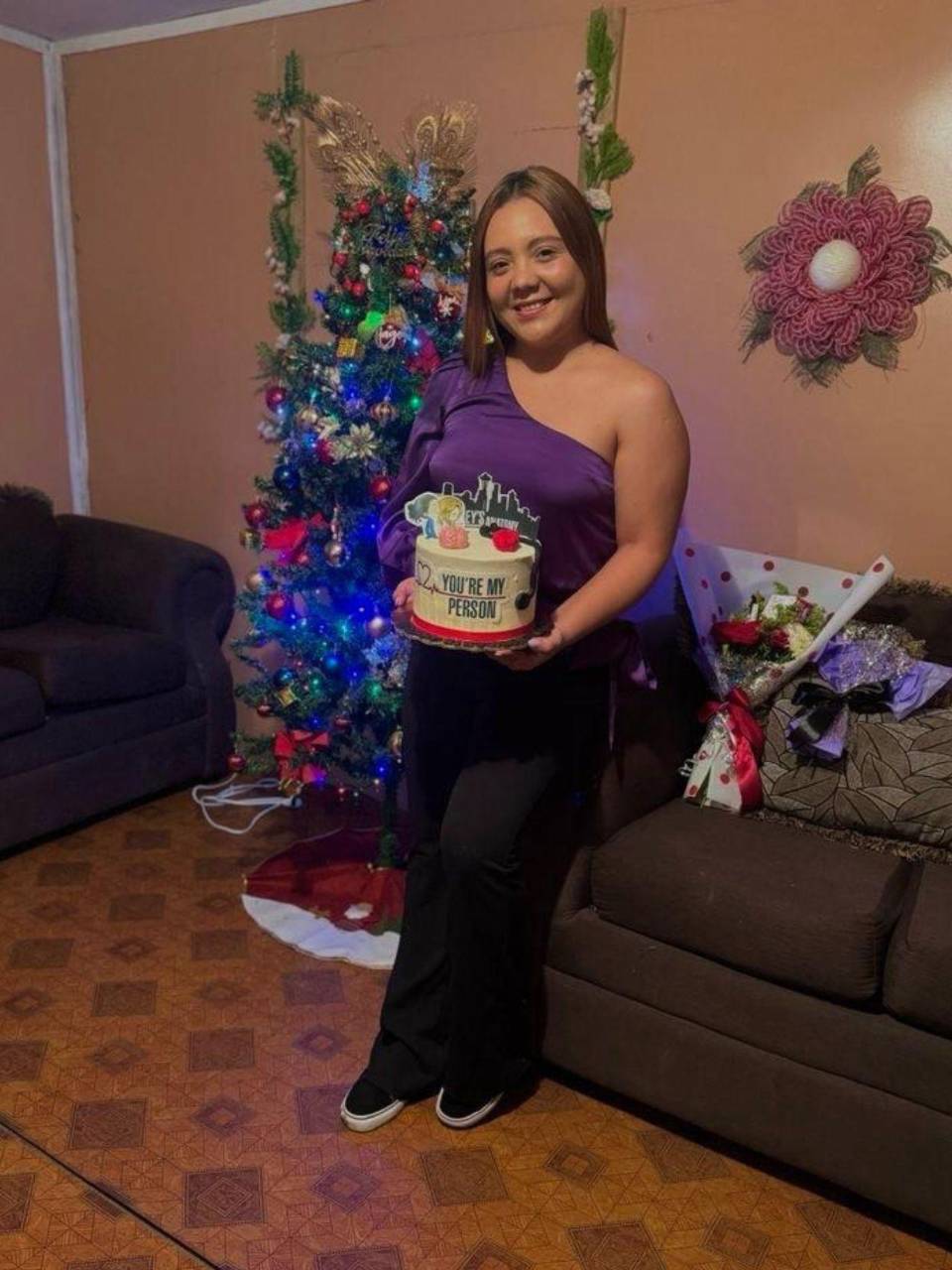 La joven Acsa Padilla vive con júbilo cada 24 de diciembre al conmemorar un año más de vida y una Nochebuena más junto a sus seres amados.