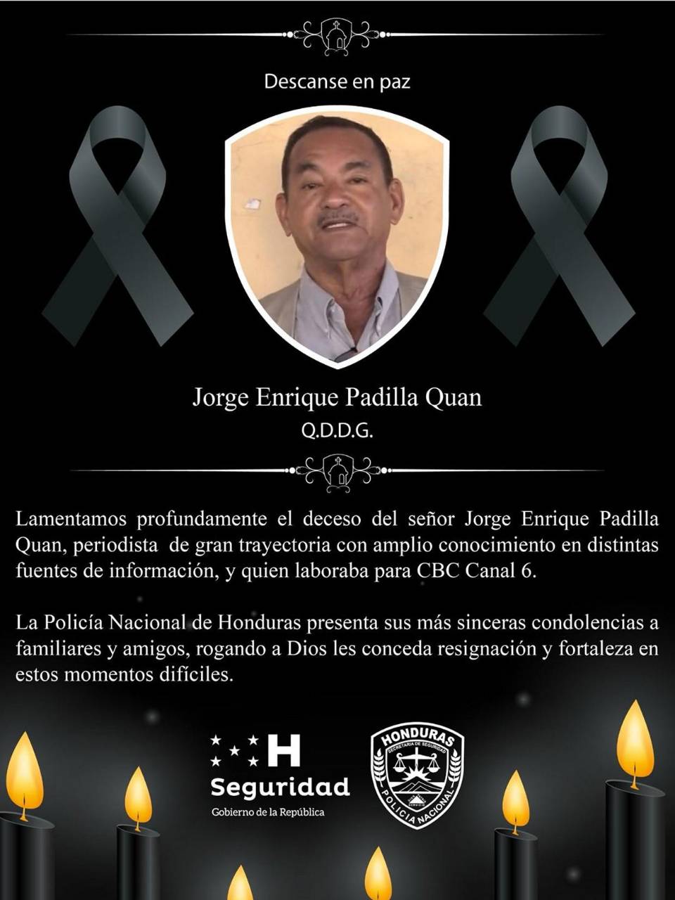 Fallece el reconocido periodista hondureño Jorge Quan en Tegucigalpa