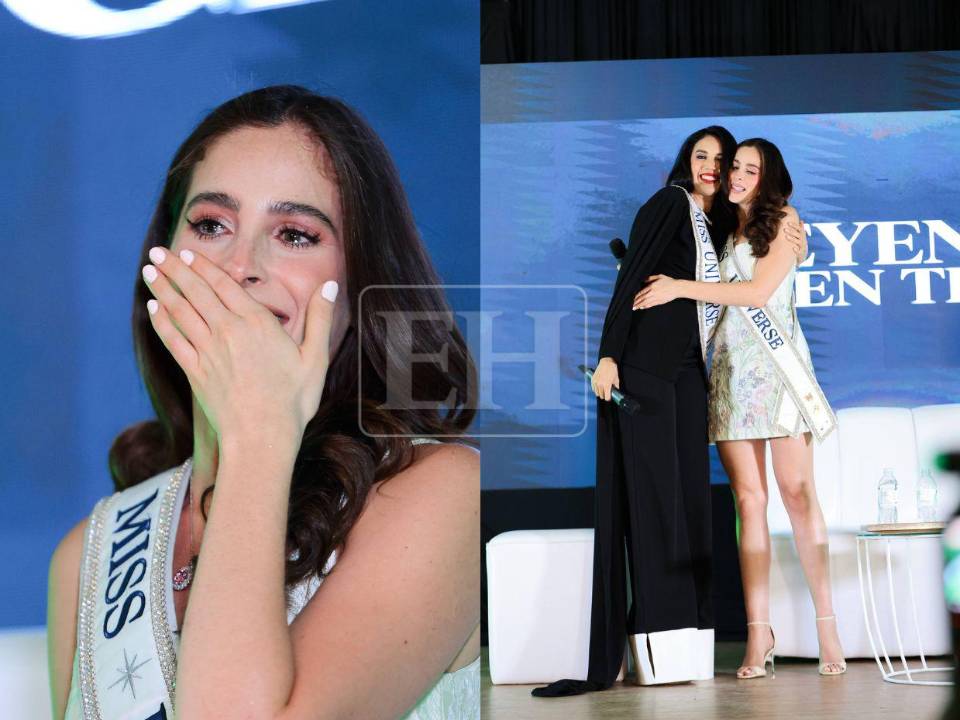 Lloró y mostrando su aprecio a Alejandra Fuentes, Miss Honduras 2025, así fue la primera noche de Fátima Bosch en Honduras. Aquí las imágenes.