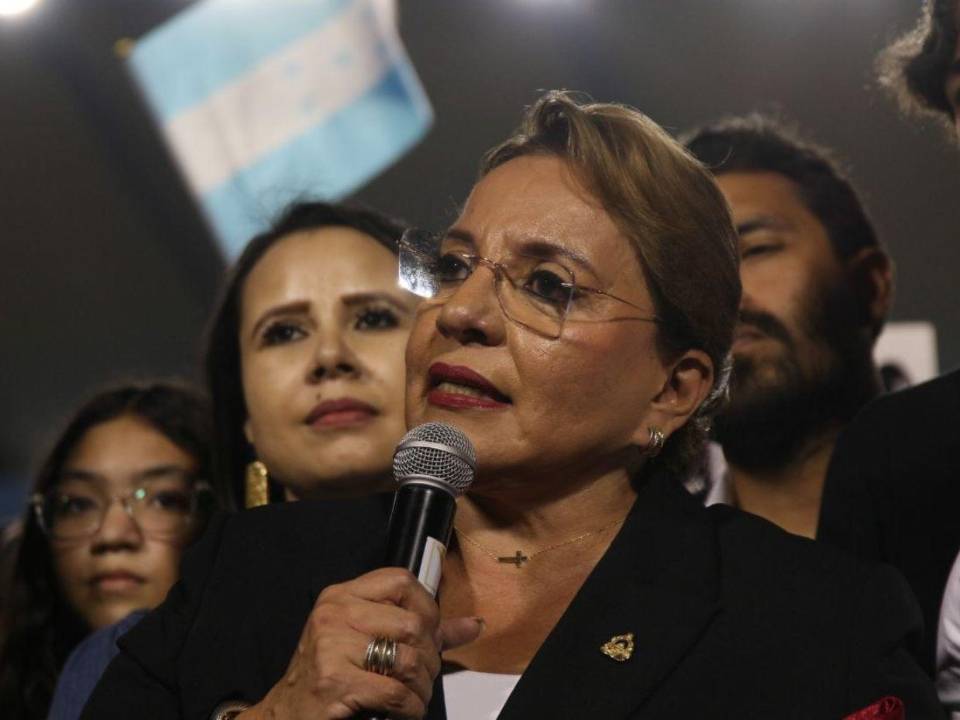 Xiomara Castro participó en un último evento público en la capital de Honduras.
