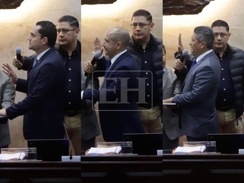 El presidente, vicepresidente y el secretario de la junta directiva provisional fueron juramentados en el hemiciclo.