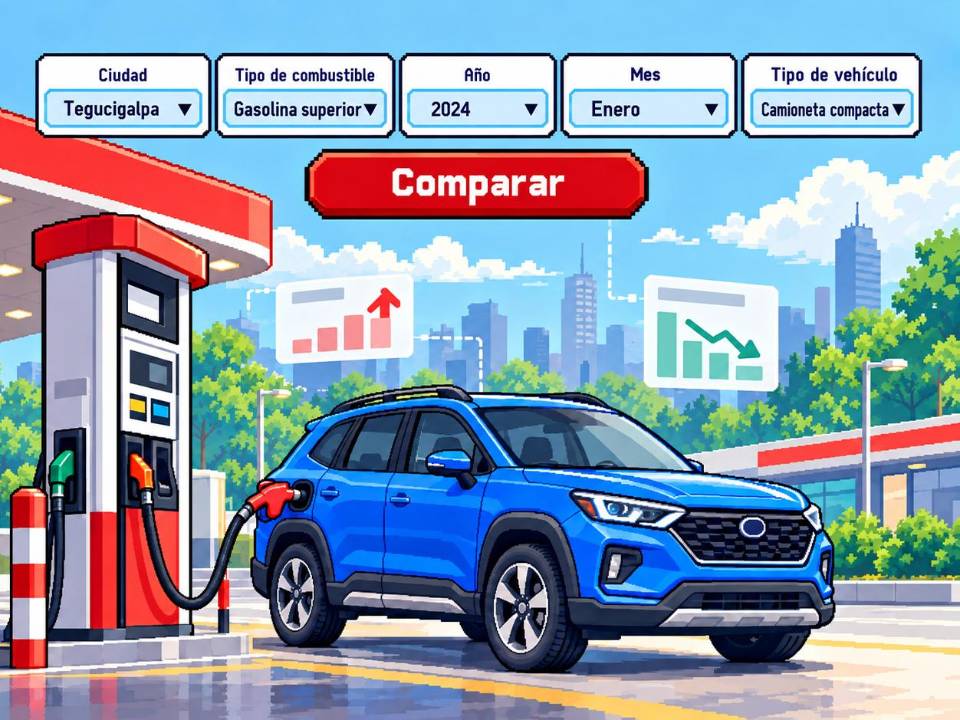 La herramienta muestra de forma interactiva la variación en los precios del combustible y su impacto en el gasto de los conductores.