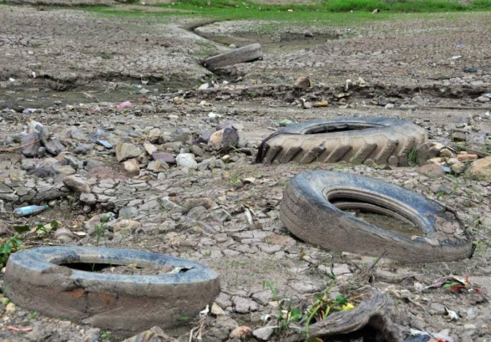 Honduras: Las tristes imágenes de la represa Los Laureles que luce casi desierta