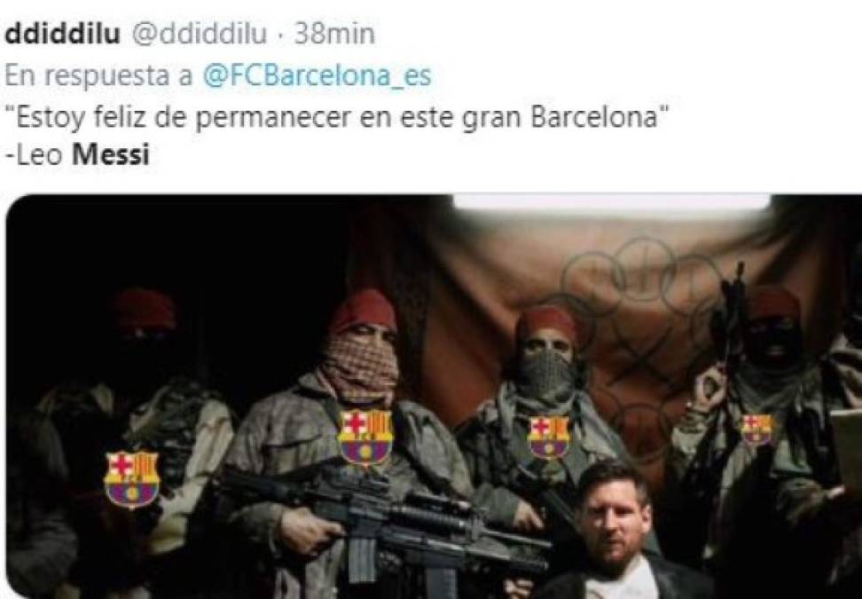 Messi, finalmente, se queda en el Barcelona y las redes no perdonan