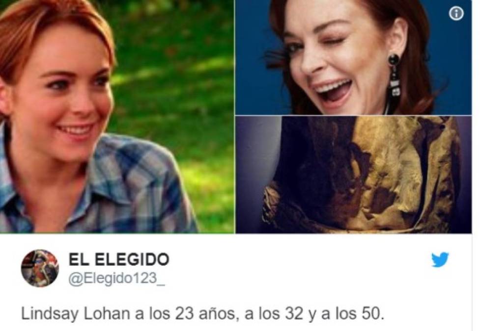 Los memes que generó el aspecto envejecido de Lindsay Lohan