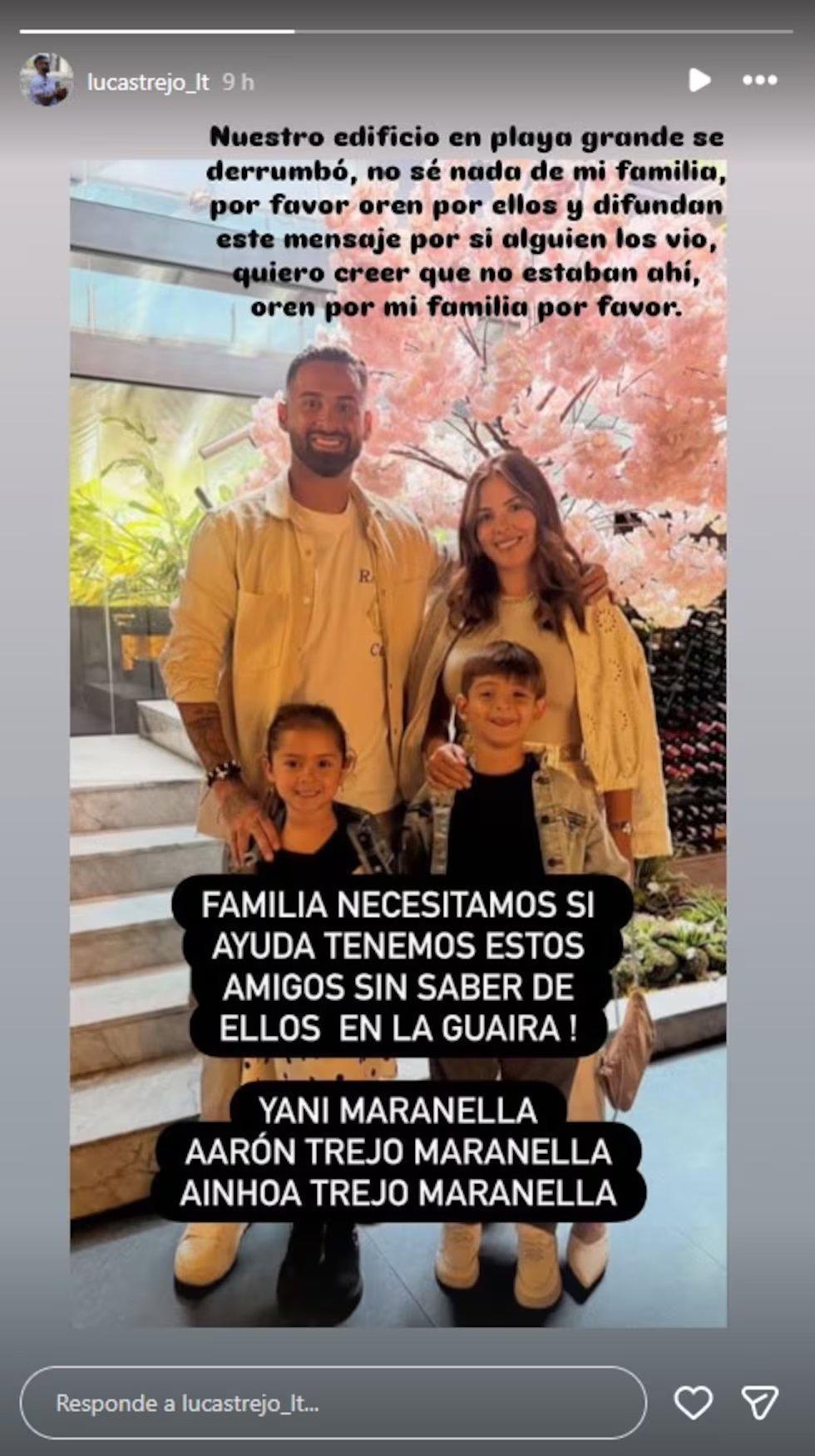 Terremoto en Venezuela: Familia de futbolista se encuentra desaparecida y temen lo peor