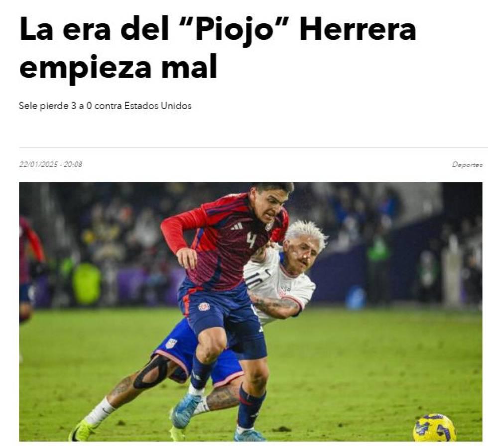 Miguel Herrera debuta con derrota en Costa Rica y esto dicen los medios