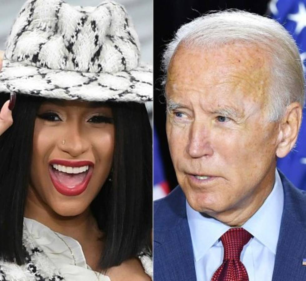 Cardi B y Joe Biden llaman a los jóvenes a votar para sacar a Trump del poder