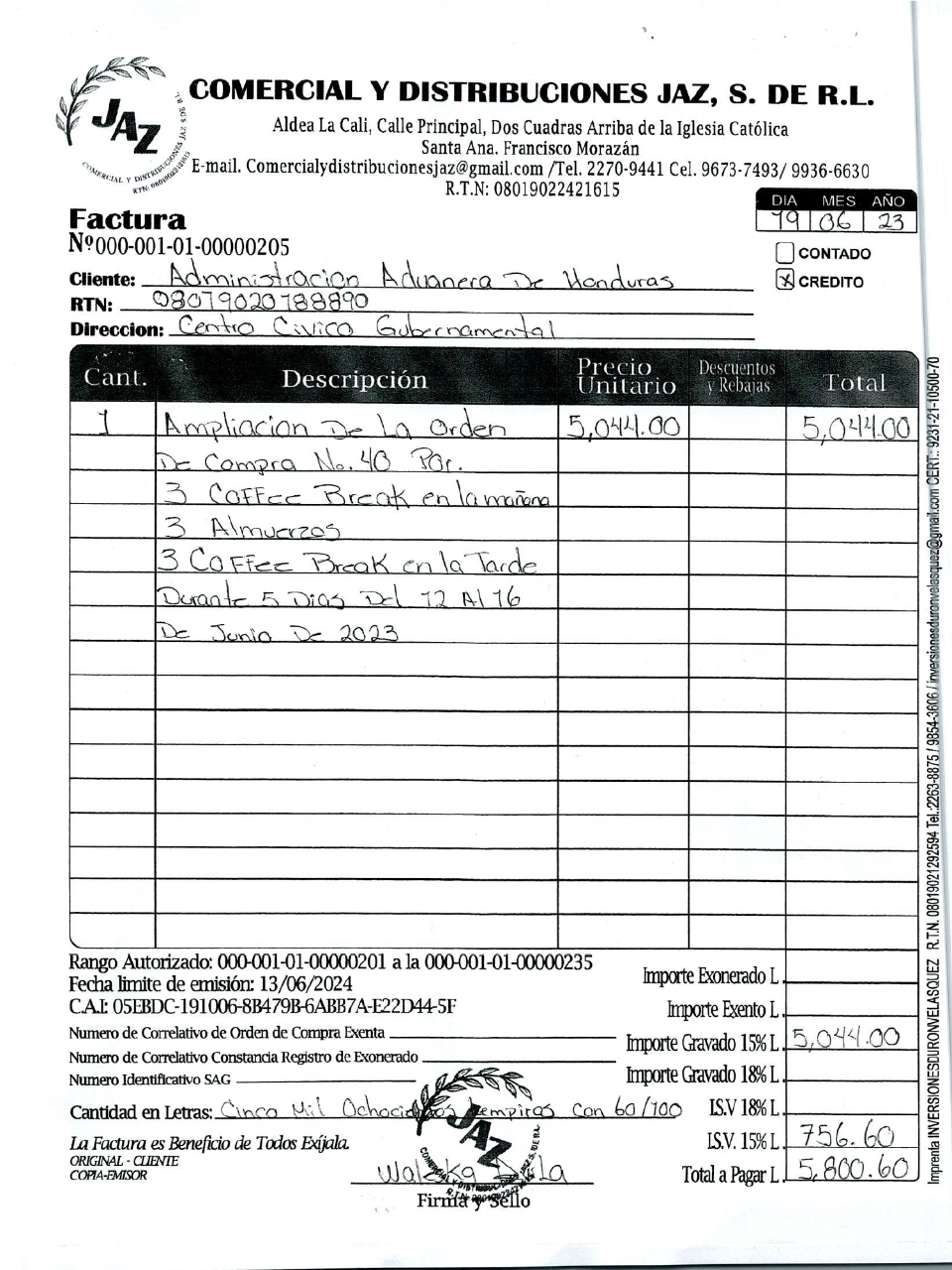 $!A las personas en la capacitación en Puerto Cortés es les brindaron bocadillos extras.