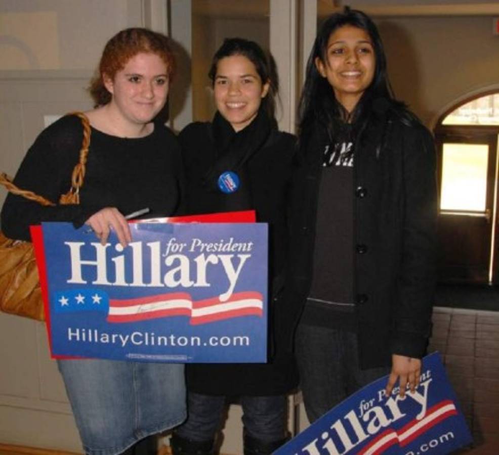 Desde inicios de este año, Ferrera ya se había sumado a la campaña en pro de Clinton.