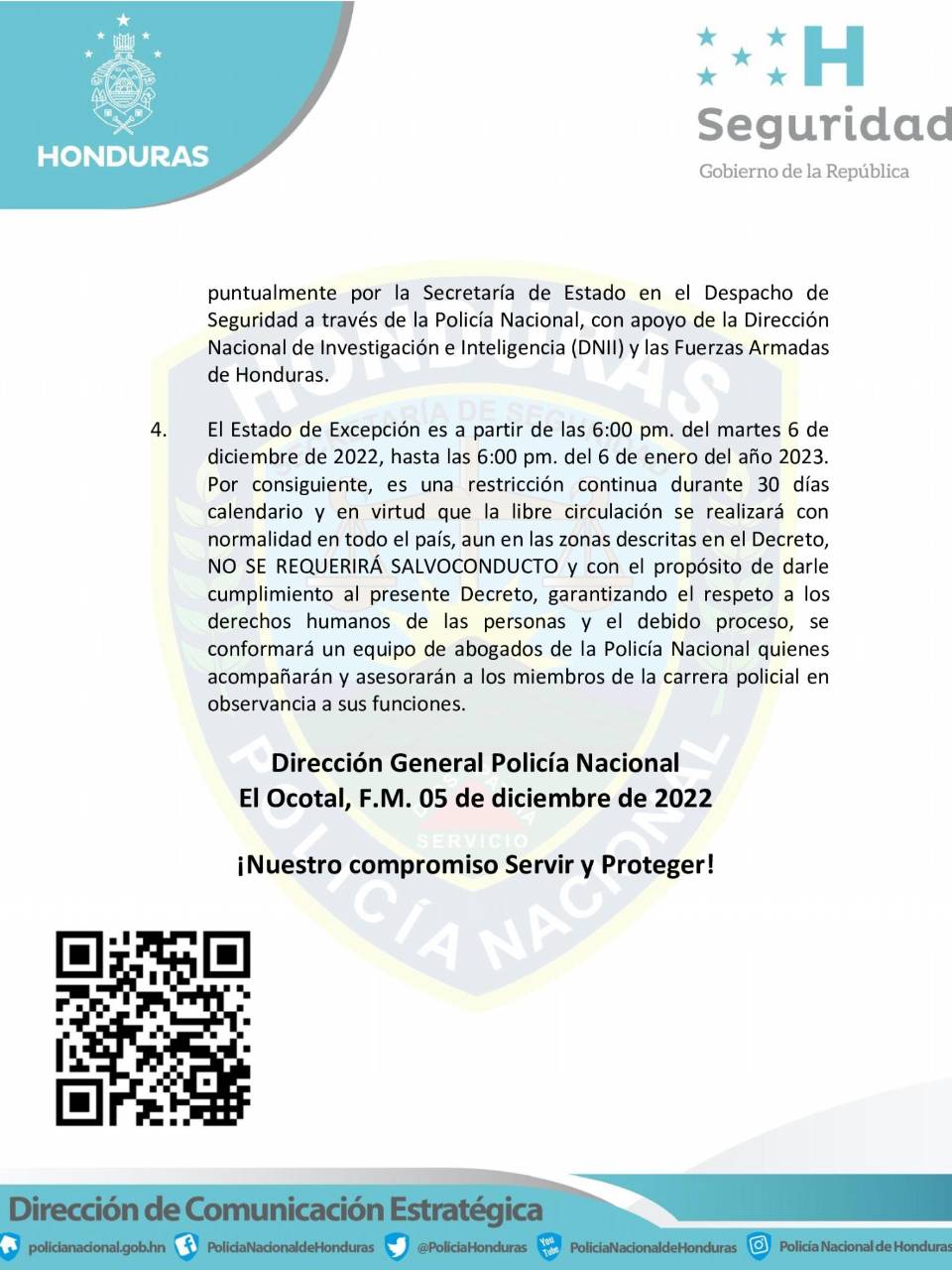 Secretaría de Seguridad aclara que no se requerirá salvoconducto durante toque de queda parcial