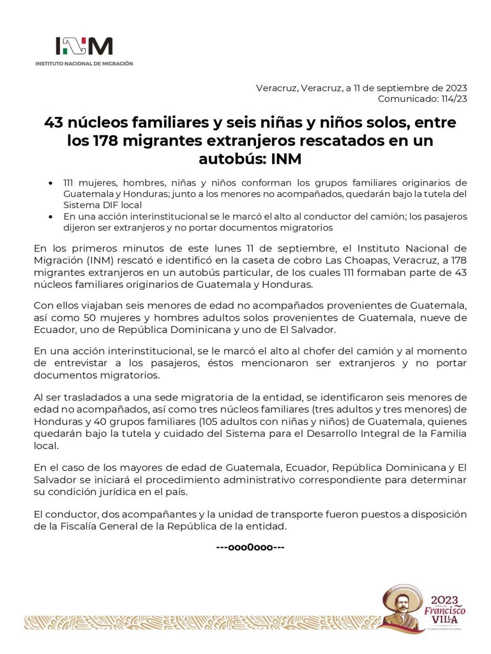 Rescatan 178 migrantes; entre ellos tres núcleos de familias de hondureños