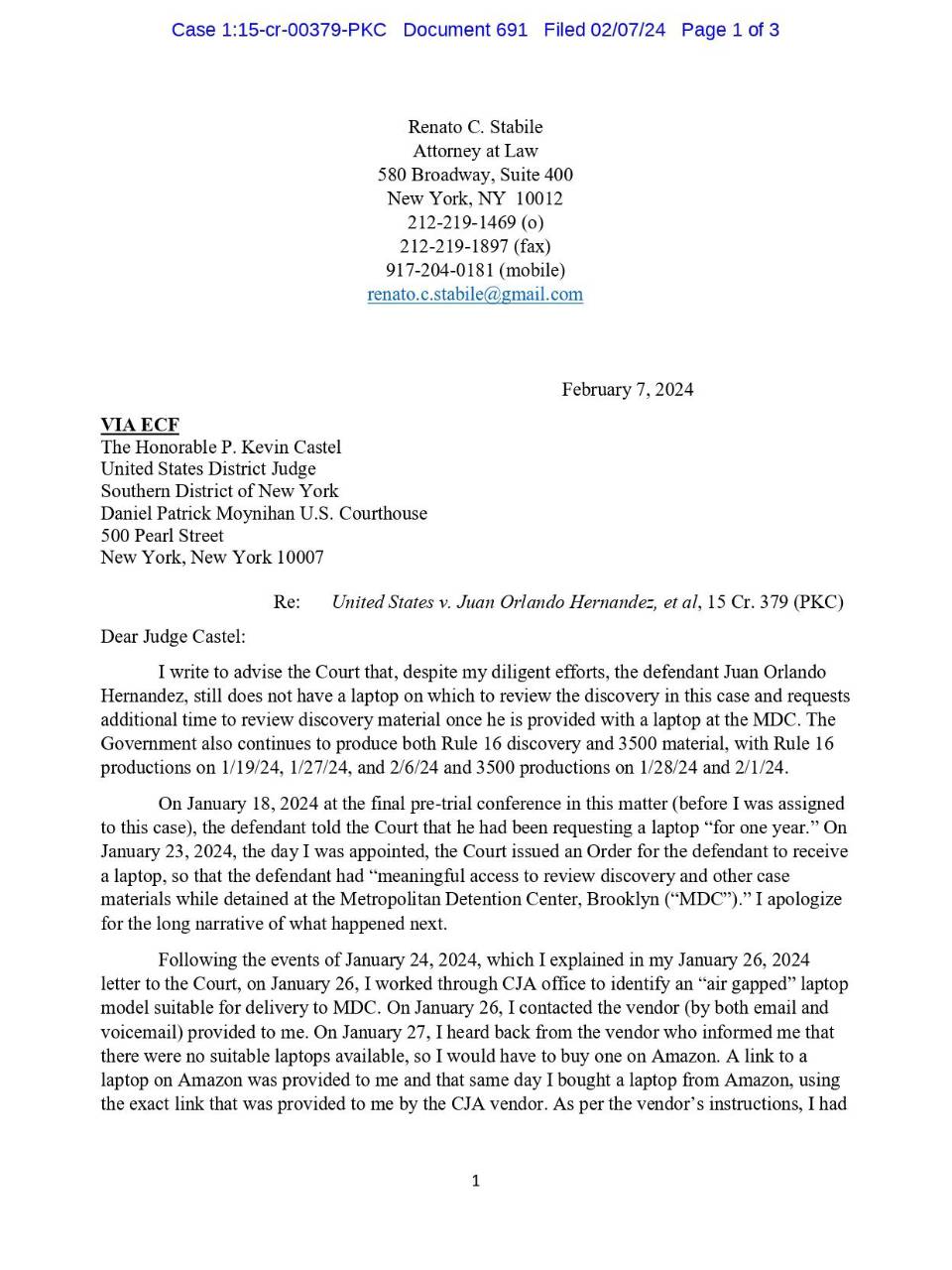 En directo: Juicio de Juan Orlando Hernández