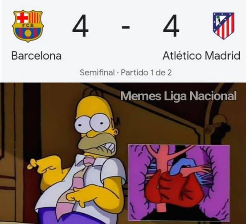 ¡Para reír! Los memes que dejó el empate entre Barcelona y Atlético de Madrid en Copa del Rey