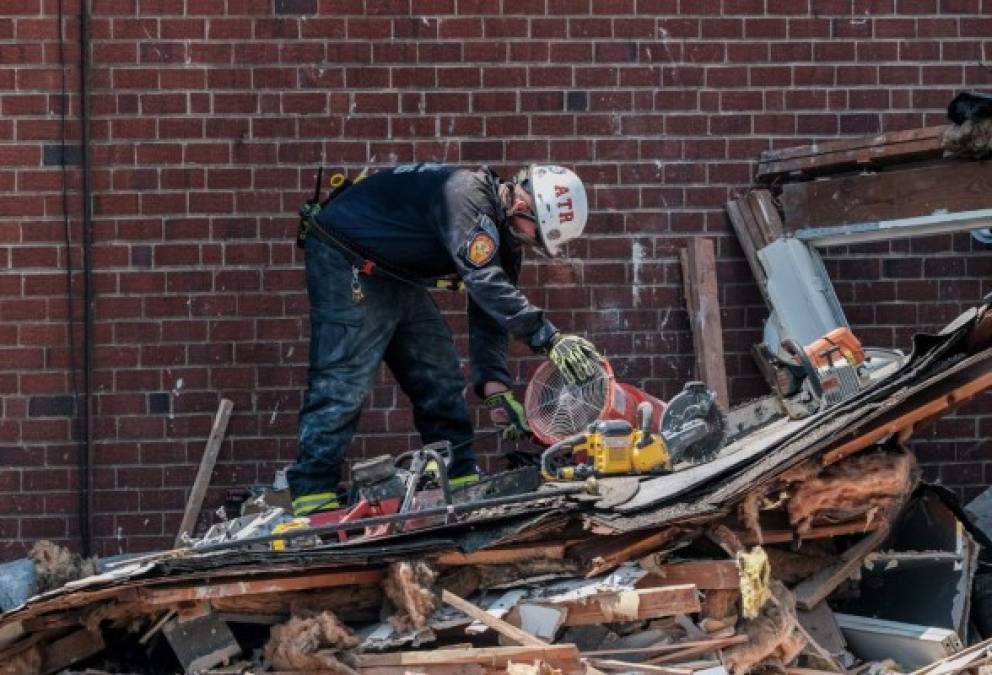 Las imágenes de la destrucción tras explosión en Baltimore  