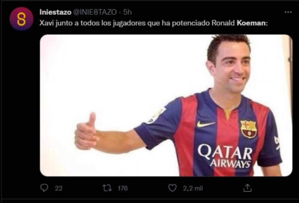 ¡Letales! Los memes que dejó la salida de Koeman del Barcelona