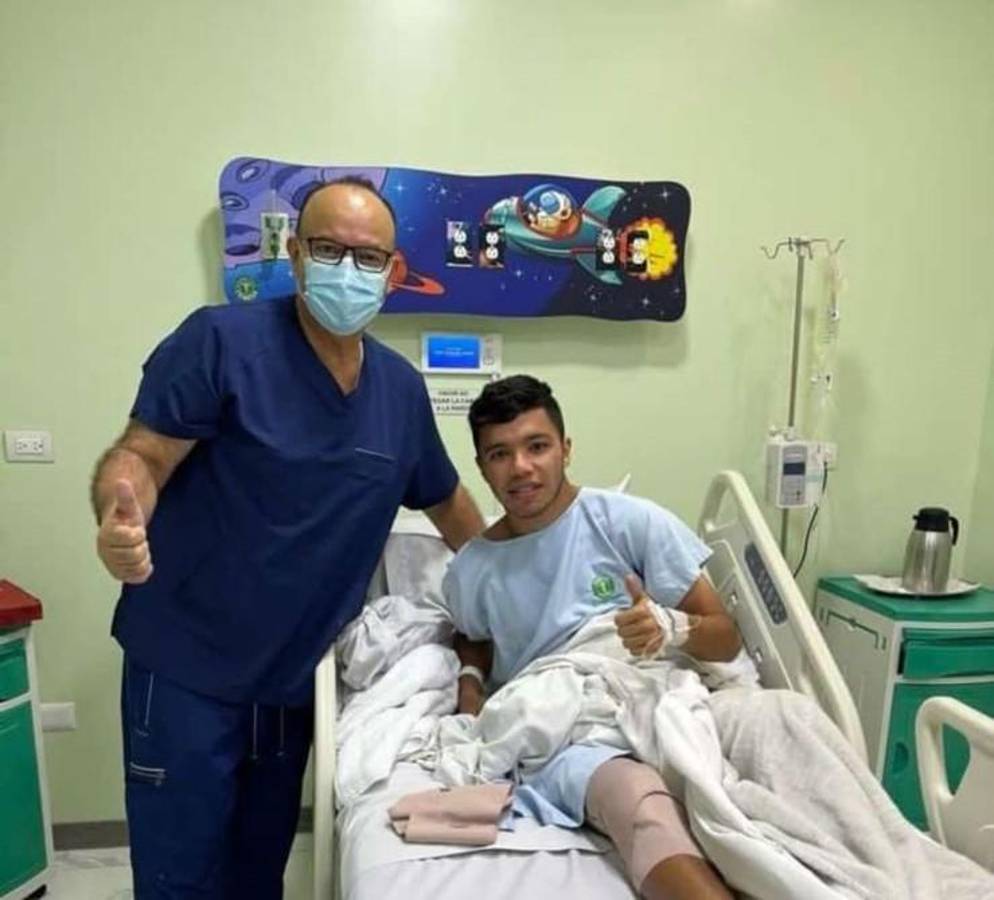 Roberto Osorto se sometió a una cirugía por lesión en su menisco interno derecho de la rodilla.