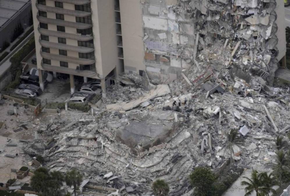 Las impactantes imágenes del derrumbe de un edificio en Miami