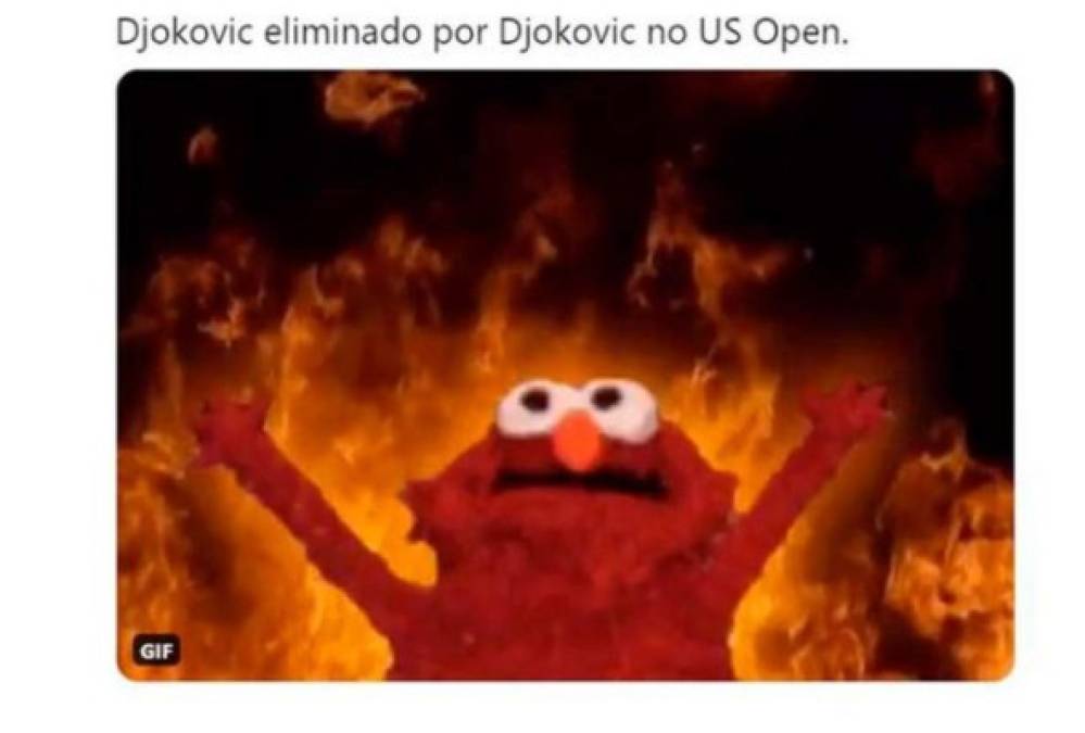 Memes se burlan de la eliminación de Djokovic por pelotazo contra una jueza