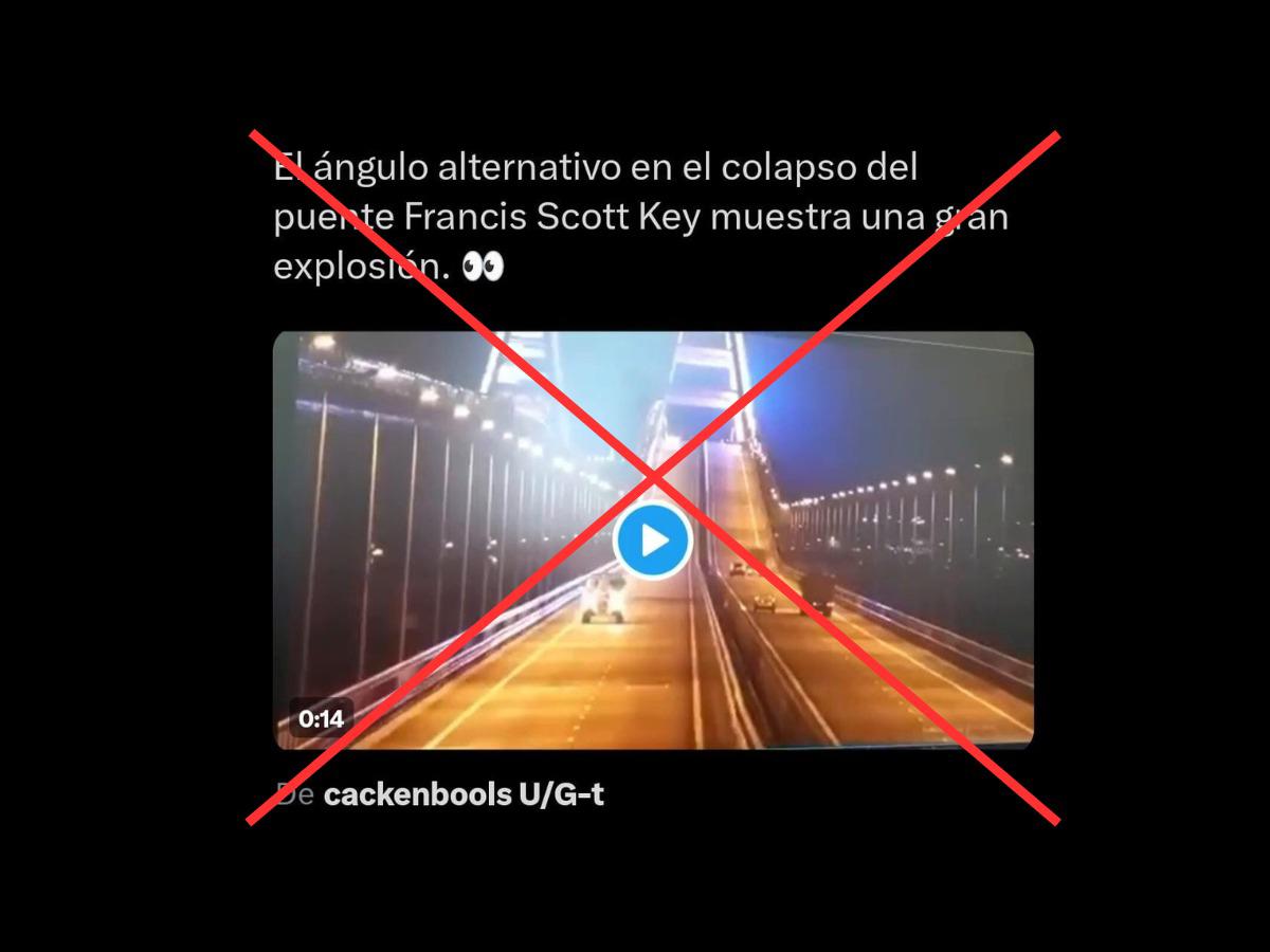 $!Captura de pantalla a una publicación de X hecha el 28 de marzo de 2024.