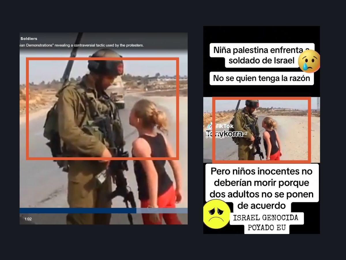 $!Al lado izquierdo, una captura de pantalla del video de military.com que fue publicada el 7 de noviembre de 2012 y, al lado derecho, una captura de pantalla del video sacado de contexto y difundido en TikTok desde el 10 de octubre de 2023.