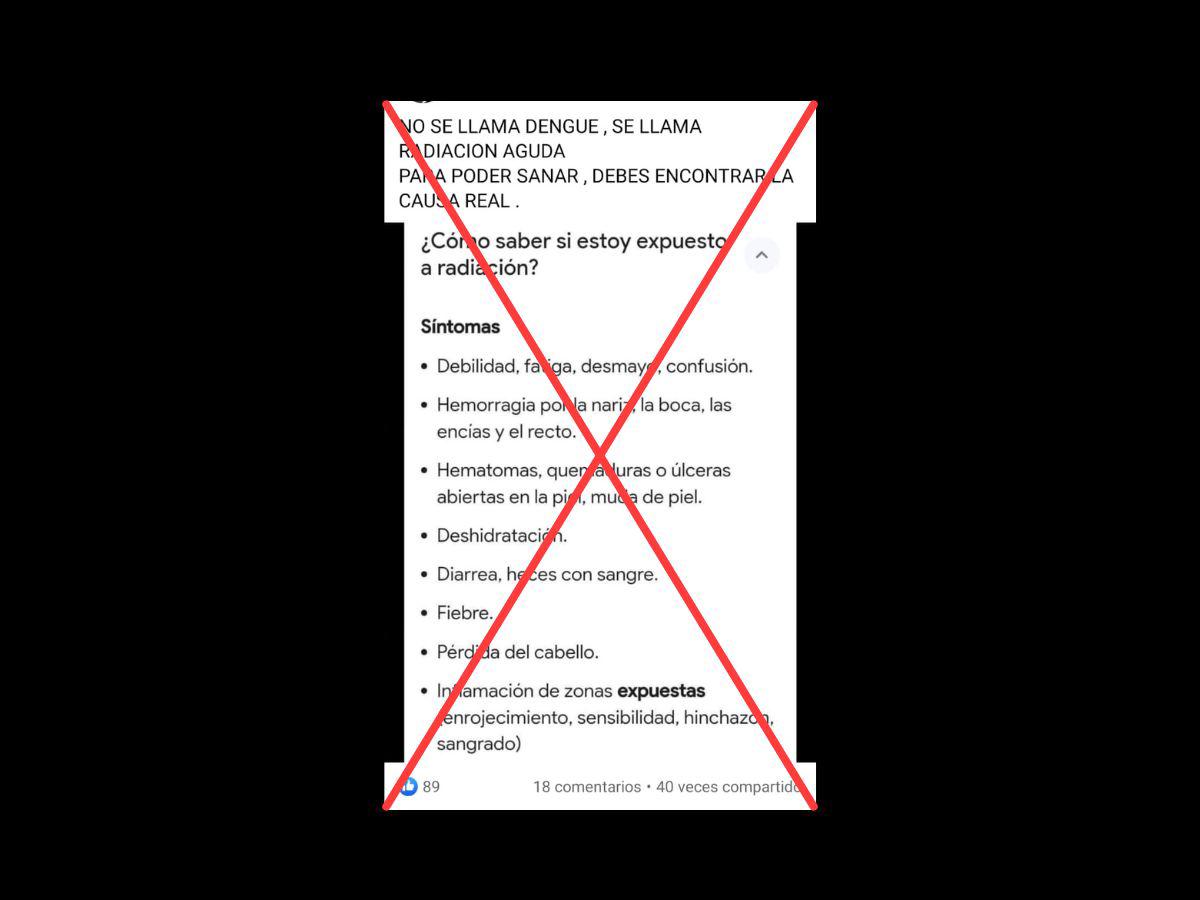 $!Captura de pantalla a una publicación de Facebook realizada el 15 de abril de 2024.