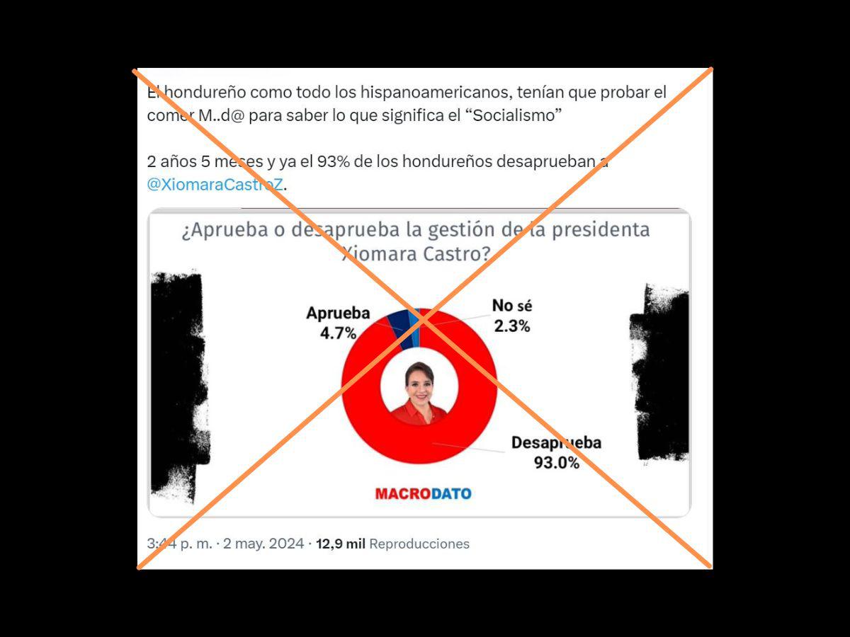 $!Captura de pantalla a una publicación de X realizada el 6 de mayo de 2024.