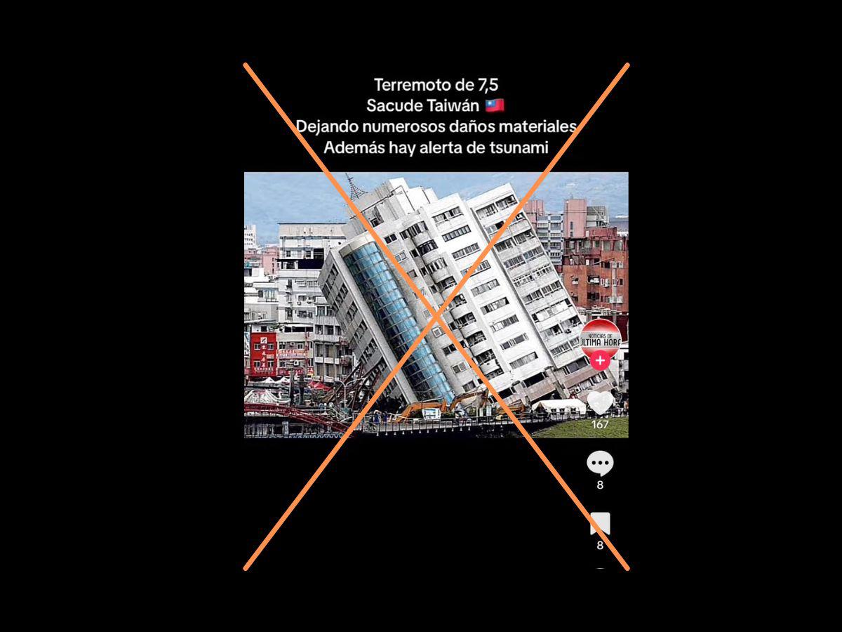 $!Captura de pantalla a una publicación de TikTok realizada el 9 de abril de 2024.