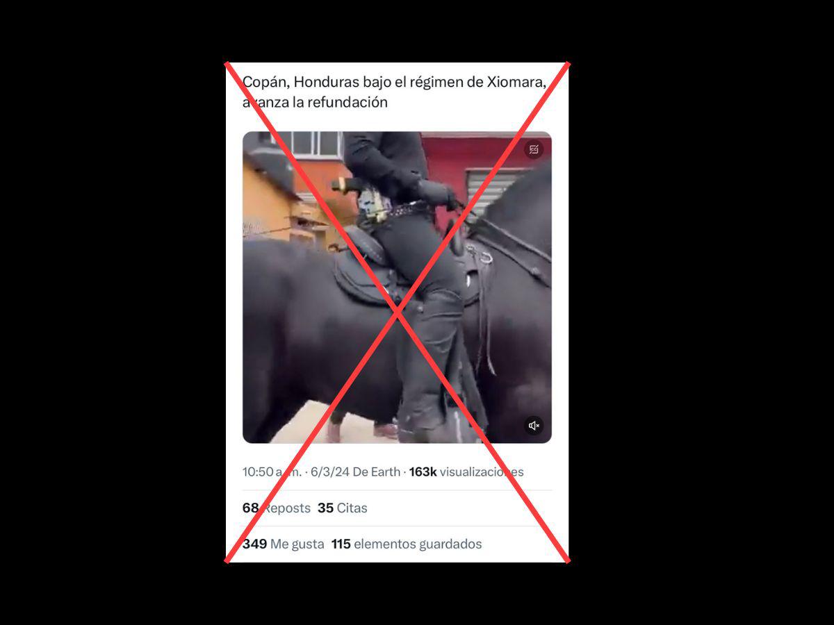 $!Captura de pantalla a una publicación de X realizada el 8 de marzo de 2024.